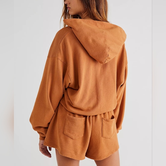 Free People Beach | Women’s Kickin It Romper in Bright Cider Size Medium - Picture 2 of 12